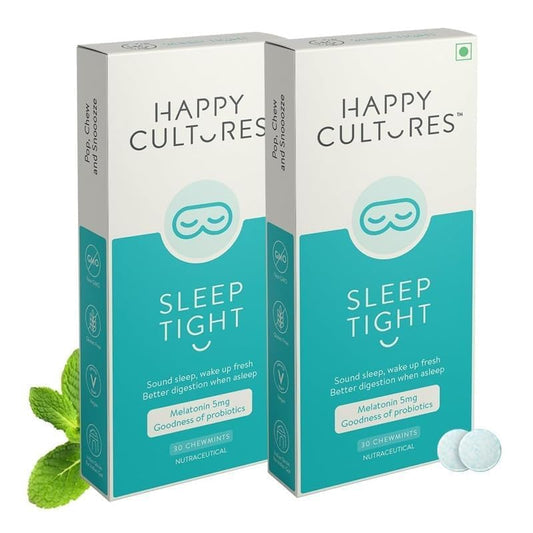 Sleep Tight Melatonin 5Mg & Probiotics ( 60 Chewmints )