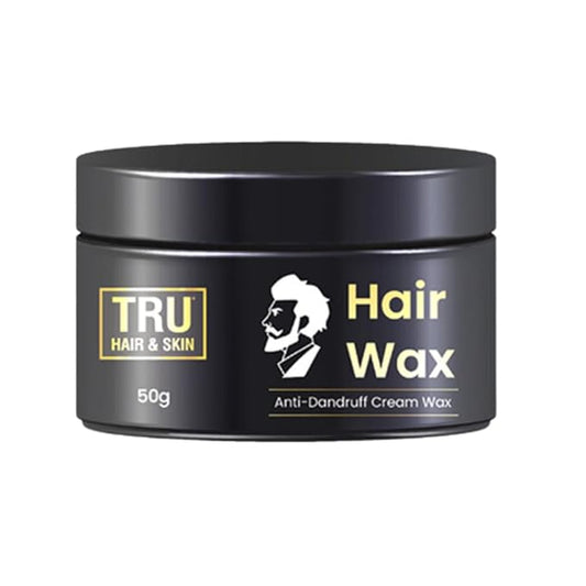 TRU HAIR & SKIN Natural Hair Wax | Strong Hold, Anti-Dandruff (50 g)