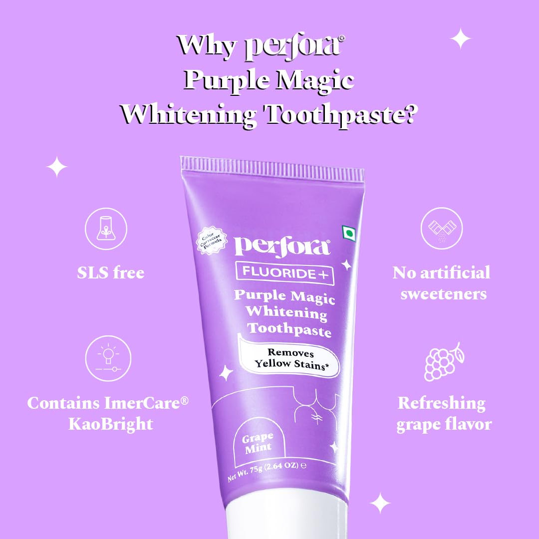 Purple Whitening Toothpaste-125g I v34 Colour Corrector For Teeth