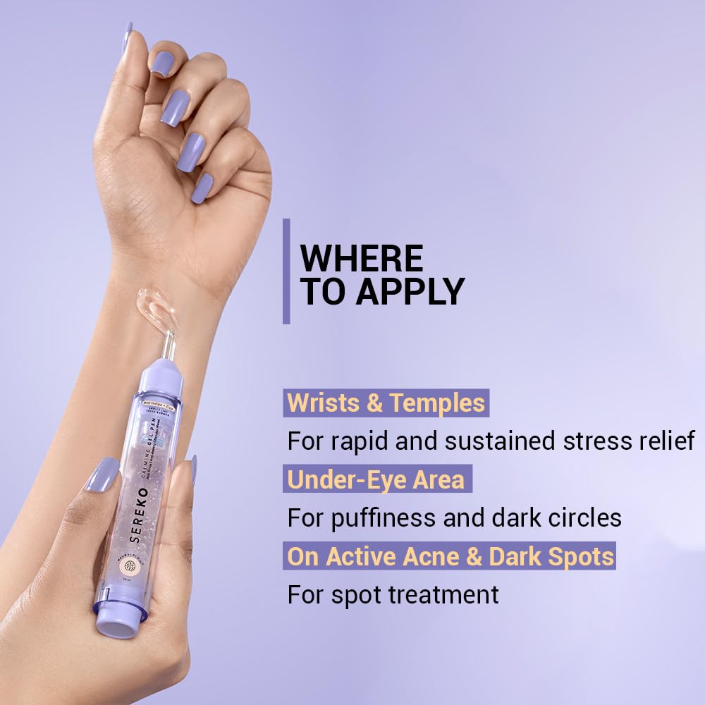 SEREKO Calming Under Eye Gel Pen for Dark Circles, Puffiness & Stress Reduction