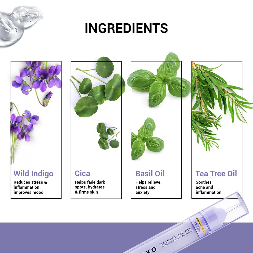 SEREKO Calming Under Eye Gel Pen for Dark Circles, Puffiness & Stress Reduction