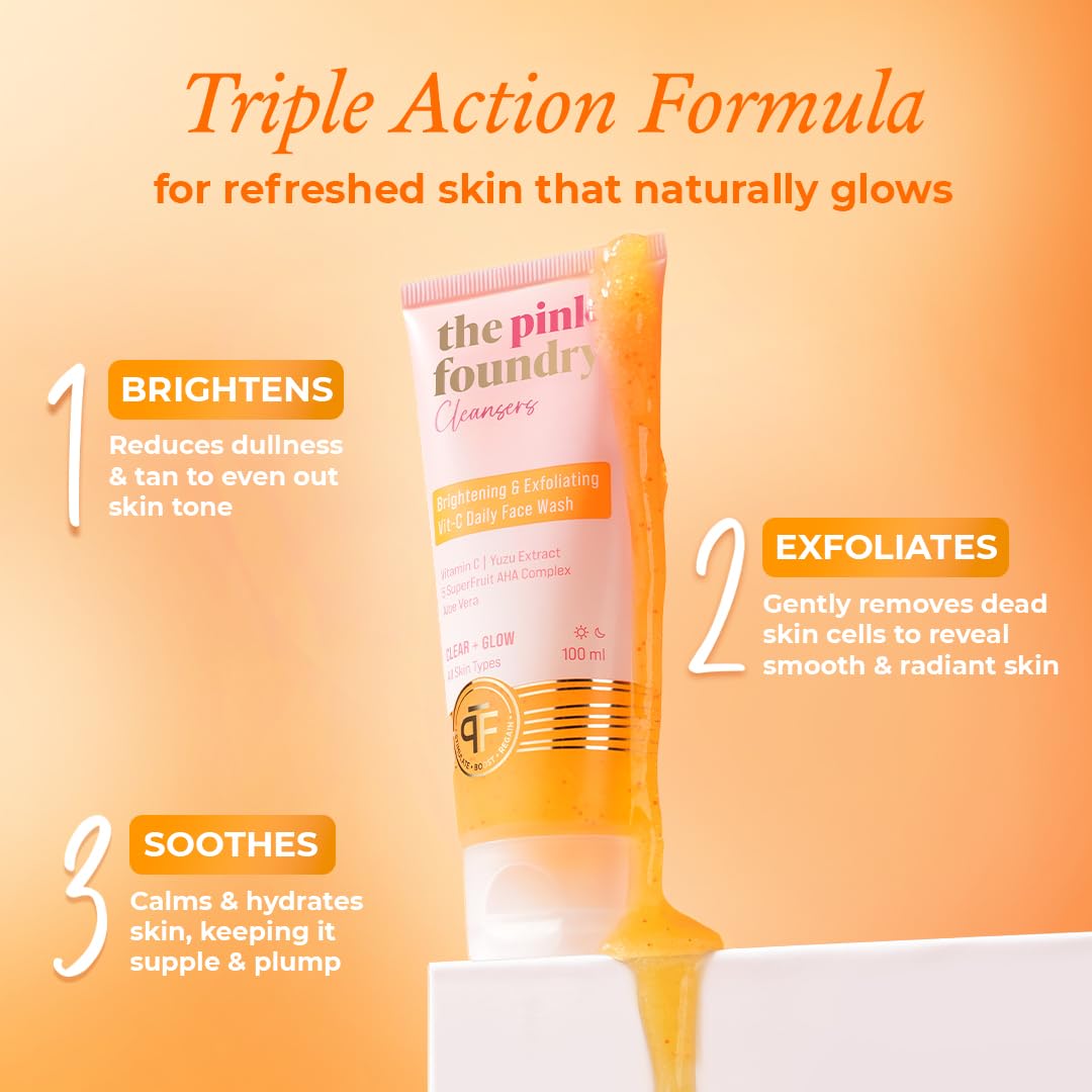 Brightening & Exfoliating Vitamin C Face Wash ( All Skin Types )