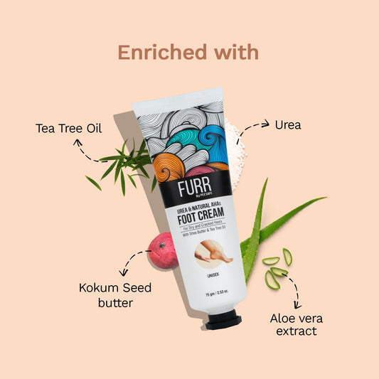 FURR 10% Urea & Natural AHAs Foot Cream by Pee safe | 75g
