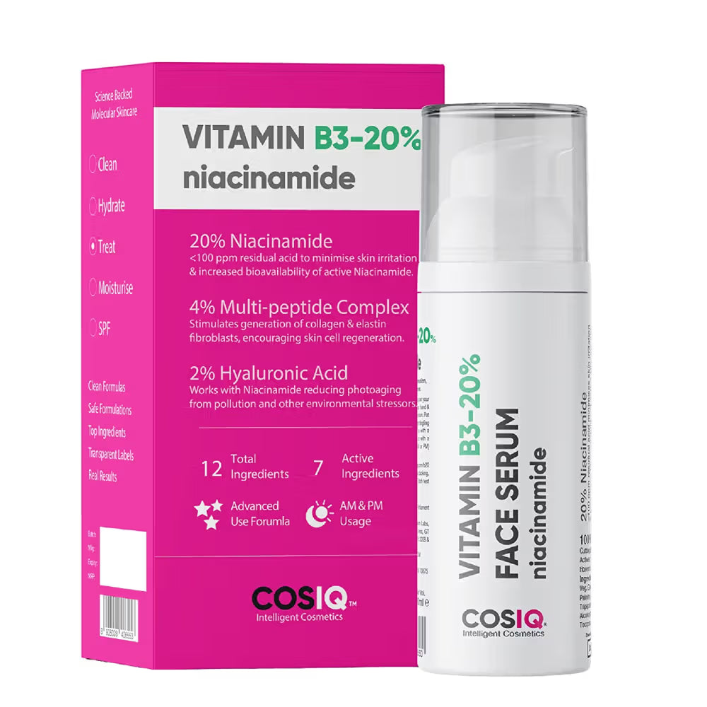 Cos-IQ Niacinamide Vitamin B3-20 Face Serum (30ml)