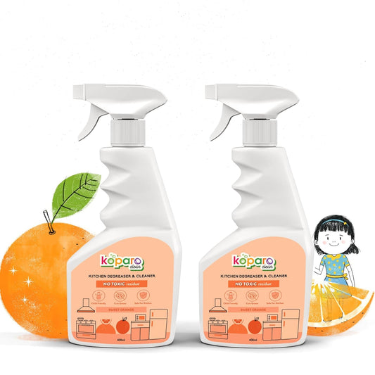 Natural Kitchen Cleaner & Degreaser - 400ml x 2
