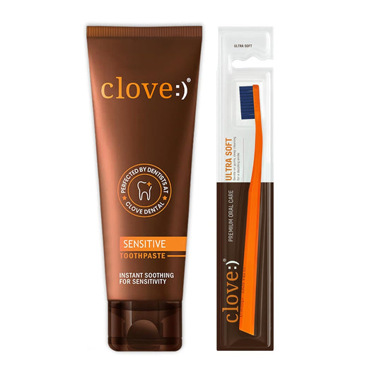 Clove Combo Offer - Toothpaste & ultra soft toothbrush Combo - 2 Variant Available
