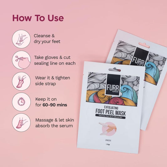 Furr Glycolic Acid & Salicylic Acid Peeling & Exfoliating Foot Mask