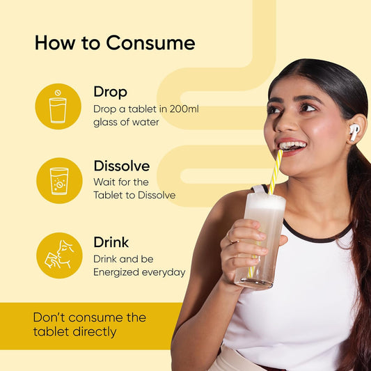 Gut Health Effervescent ( 40 Tablets ) With Herbs Mulethi & Ginger