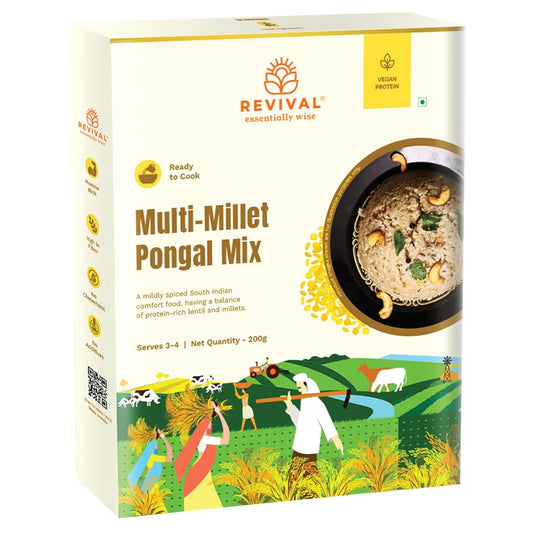 Multi-Millet Pongal Mix – 200gm I High in Fiber & Protein | Gluten-Free
