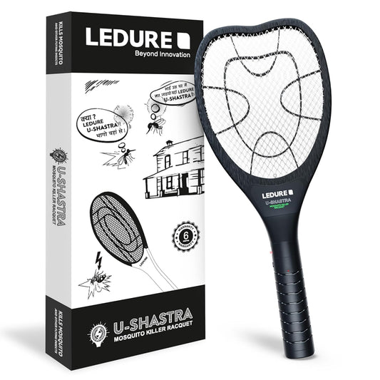 UShastra Mosquito Racket Bat | Rechargeable Electric Fly Swatter I Shock Proof Racket