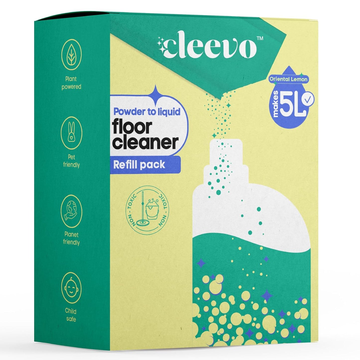 Floor Cleaner Liquid (5L Refill Pack) (Zesty Lemon)