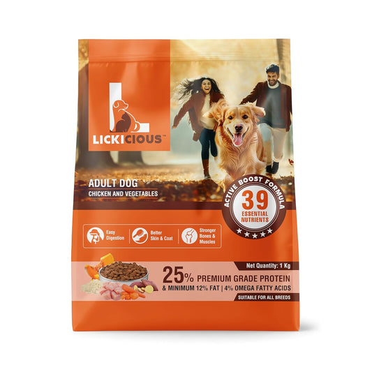 Dry Dog Food Adult 1kg ( 39 Essential Nutrients )