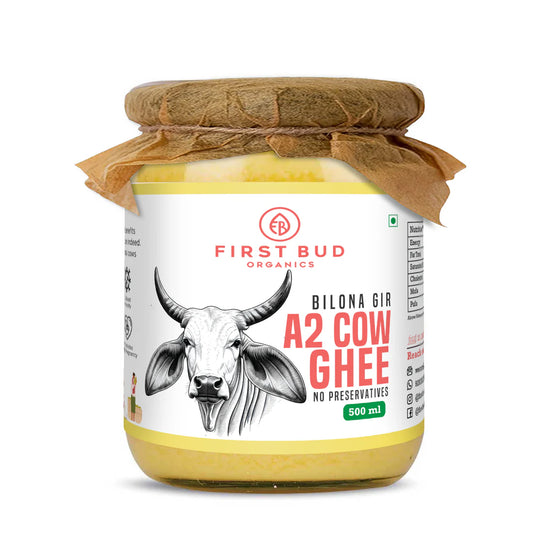 First Bud Organics Bilona Gir A2 Cow ghee -500ml