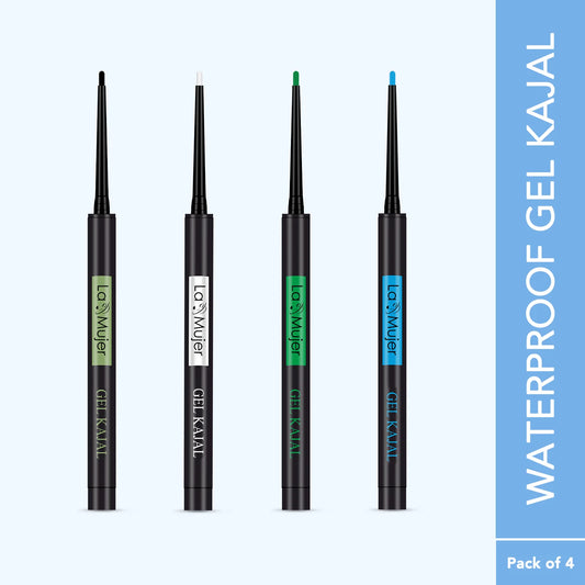 Premium Waterproof Gel Kajal (Pack of 4)