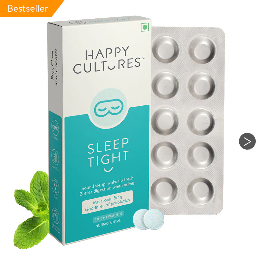 Sleep Tight Melatonin 5Mg & Probiotics ( 60 Chewmints )