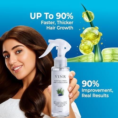 VINR Rosemary Water Spray for Hair Growth & Thickness | 100ml