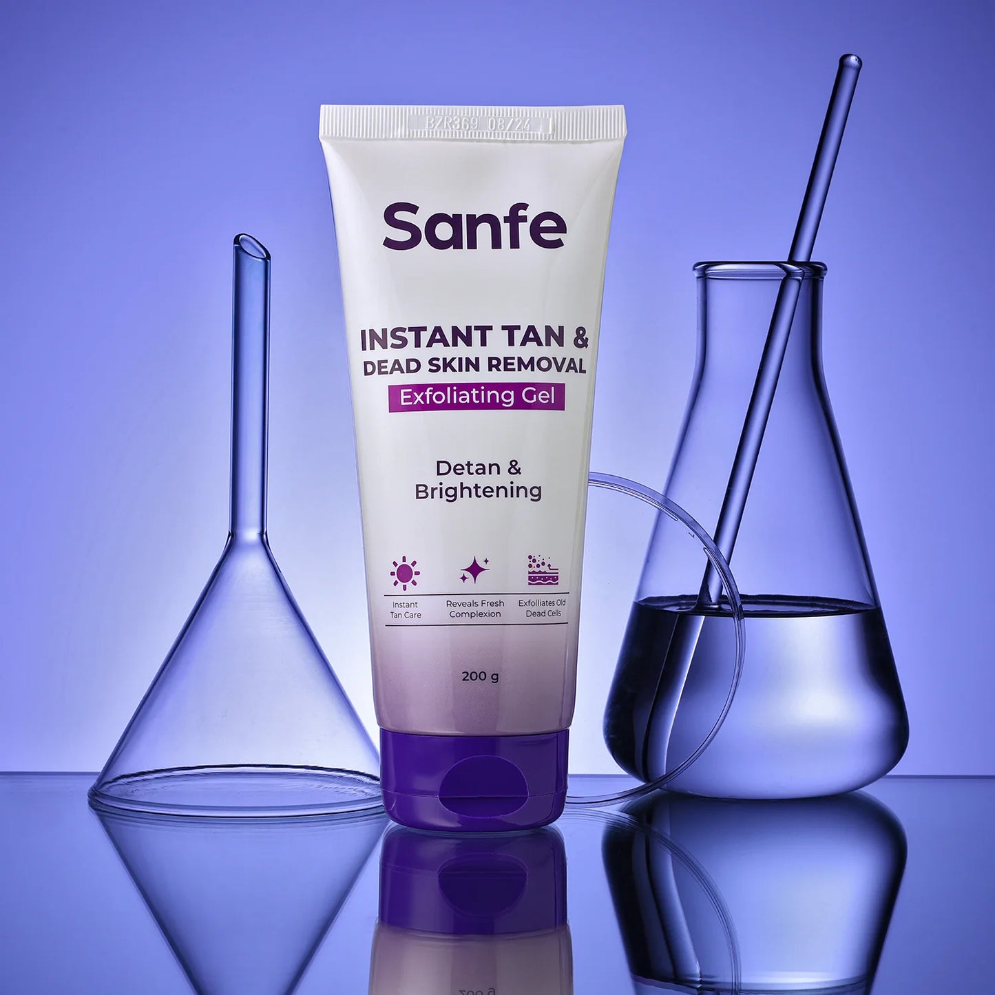 Sanfe Instant Tan & Dead Skin Removal Exfoliating Gel | 200gm