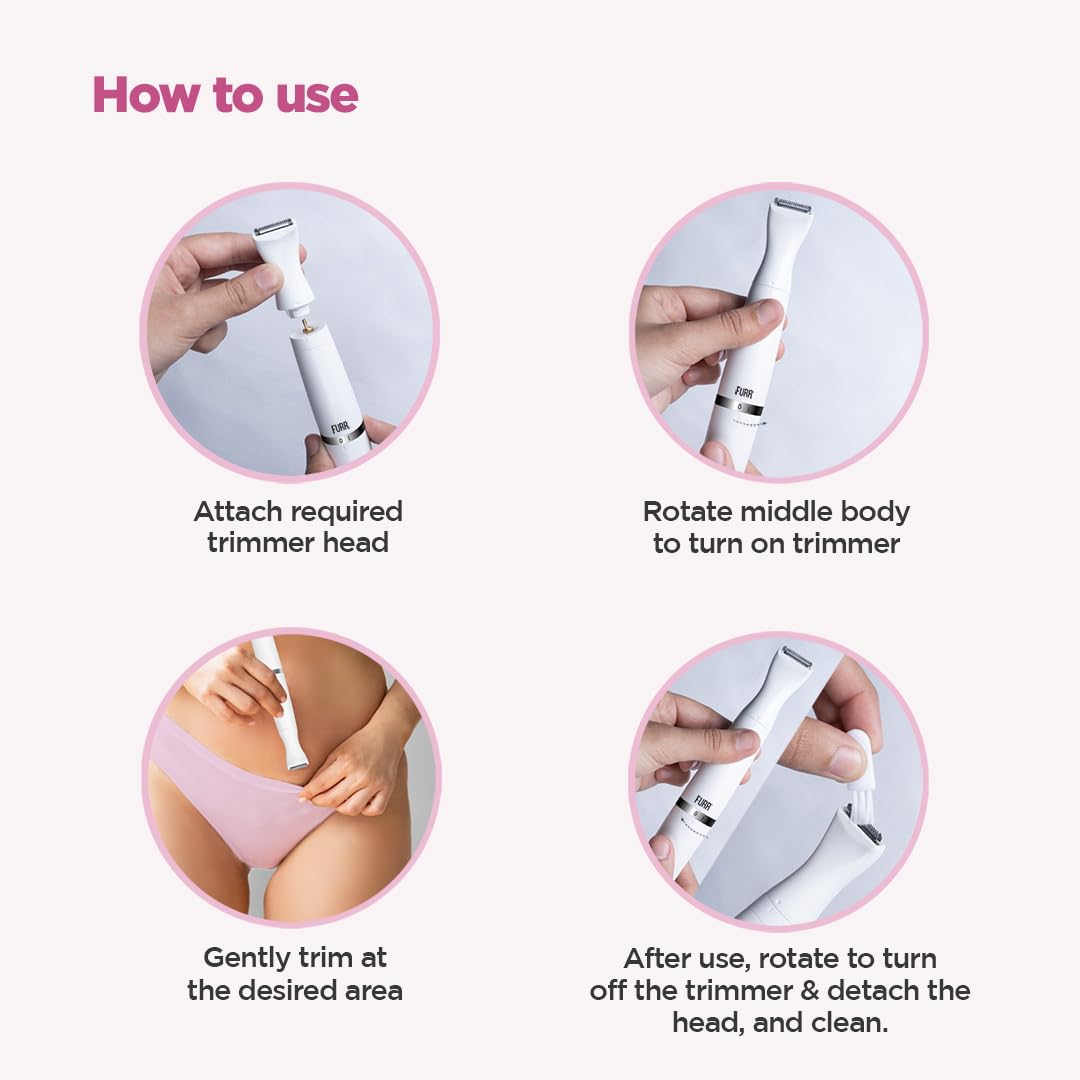 Furr Women Rechargeable Multipurpose Trimmer (1 Year Warranty)