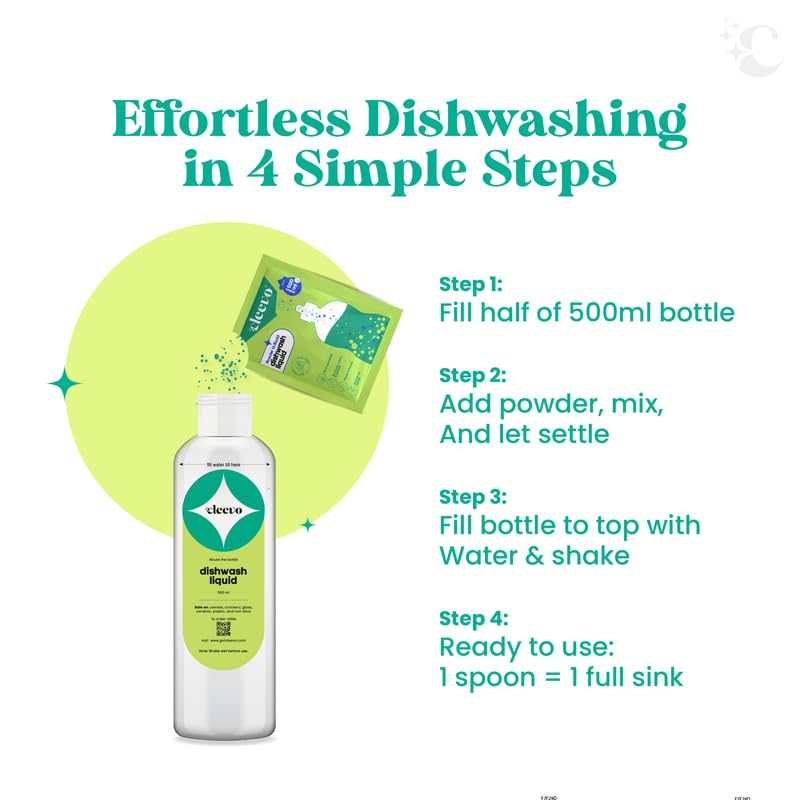 Cleevo Liquid Dishwash Gel - 2 Litre Refill Pack