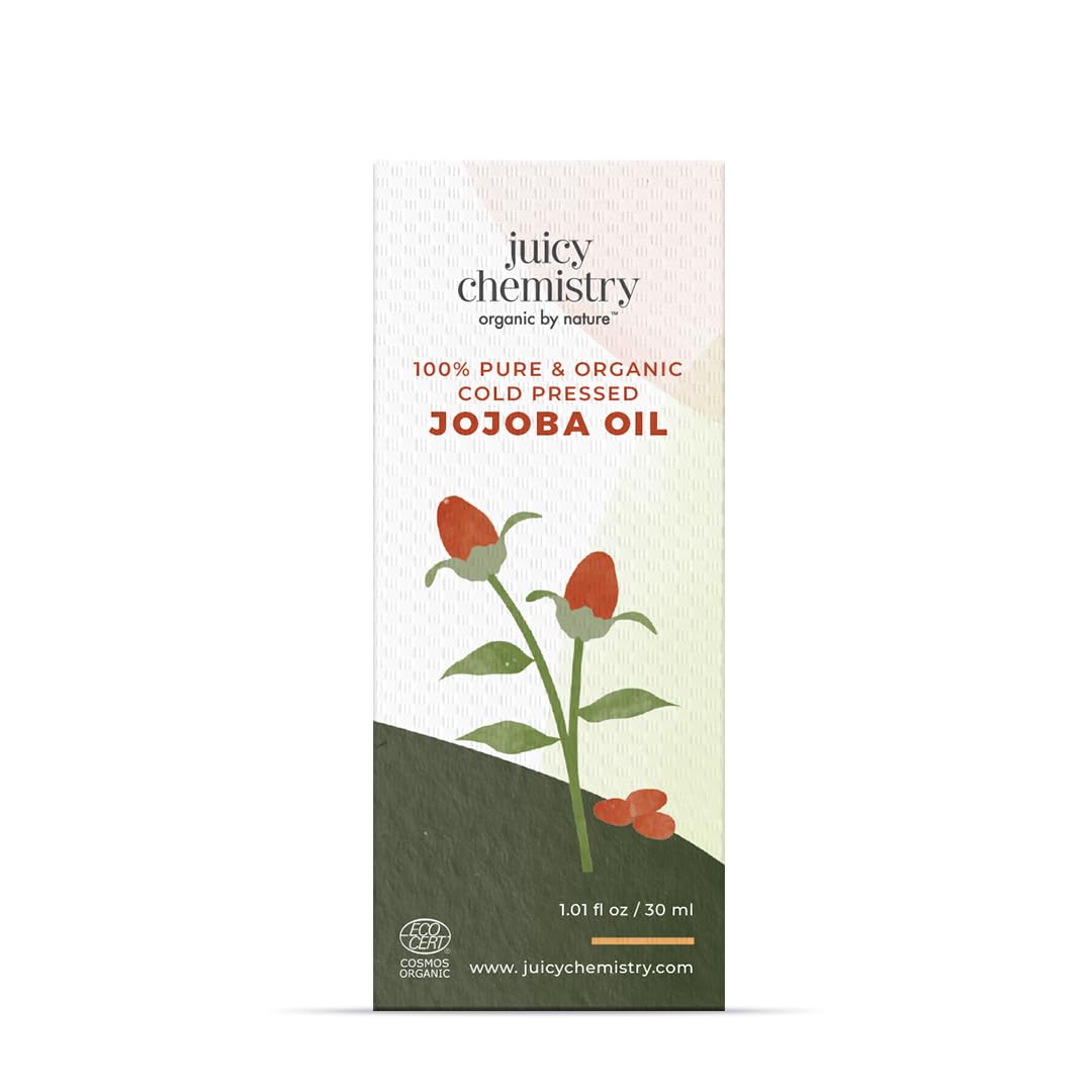 Organic Jojoba Oil, 30 ml | 100% Pure, Cold Pressed & Virgin