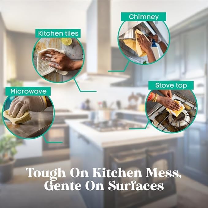 Kitchen Cleaner Spray- 1L Bottle Pack I All-in-One Kitchen Surface Cleaner
