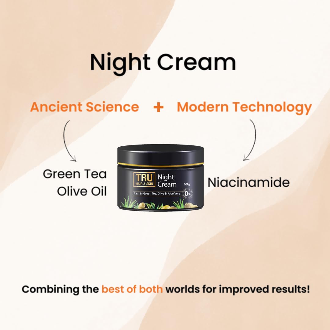 TRU HAIR & SKIN Niacinamide Night Cream (50 g)