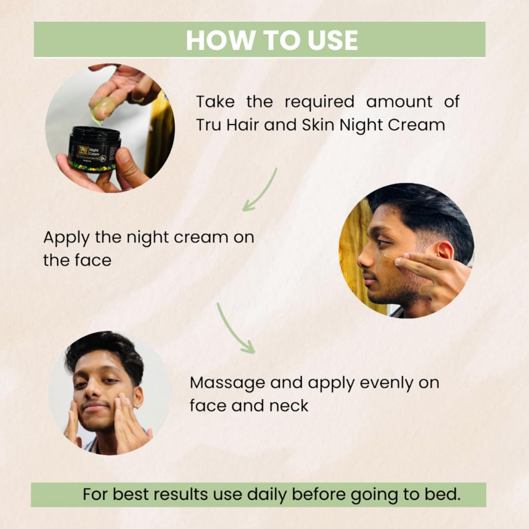 TRU HAIR & SKIN Niacinamide Night Cream (50 g)