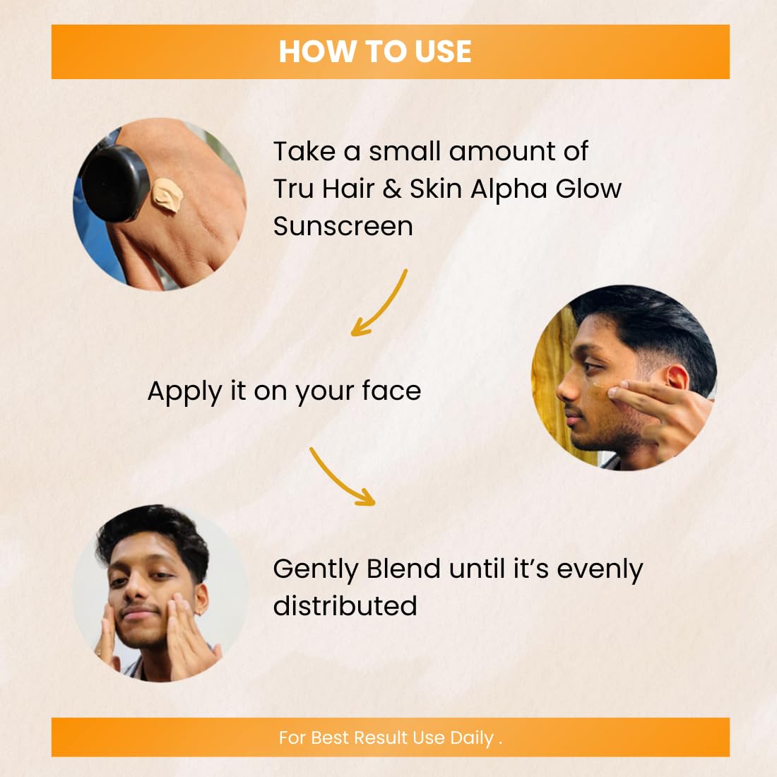 TRU HAIR & SKIN Alpha Glow Instant Brightening SPF 50 | PA+++ | 50ml