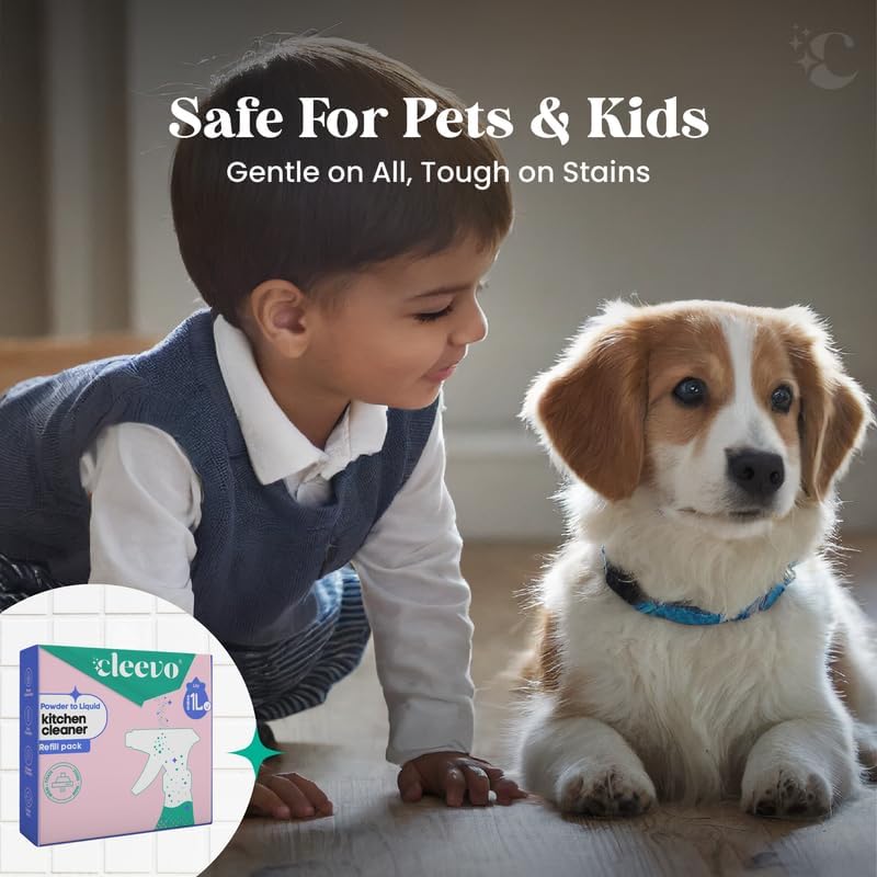 Kitchen Cleaner Spray- 1L Bottle Pack I All-in-One Kitchen Surface Cleaner