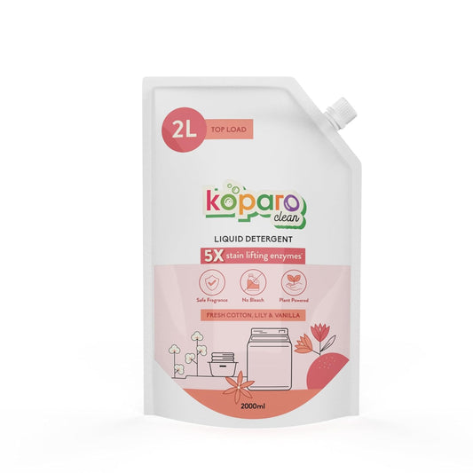 Natural Laundry Liquid Detergent | 2 Litres | Lily & Vanilla