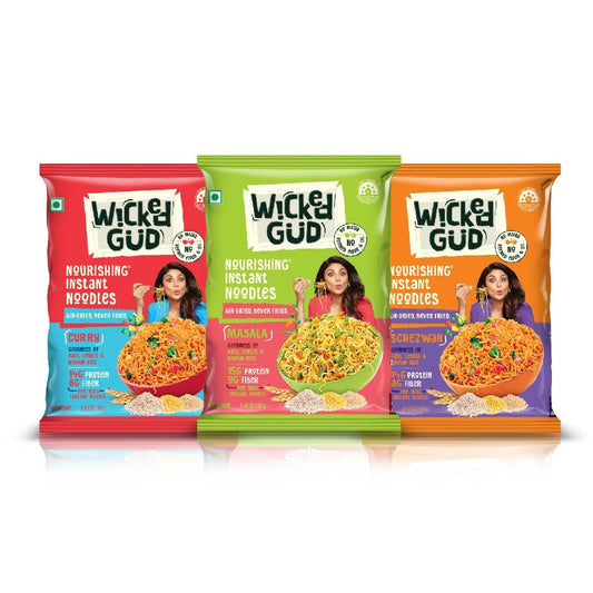 WickedGud Nourishing Instant Noodles Range (Single Packs)