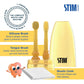 STIM Junior Toddler Kit - 2-in-1 Baby Toothbrush Set