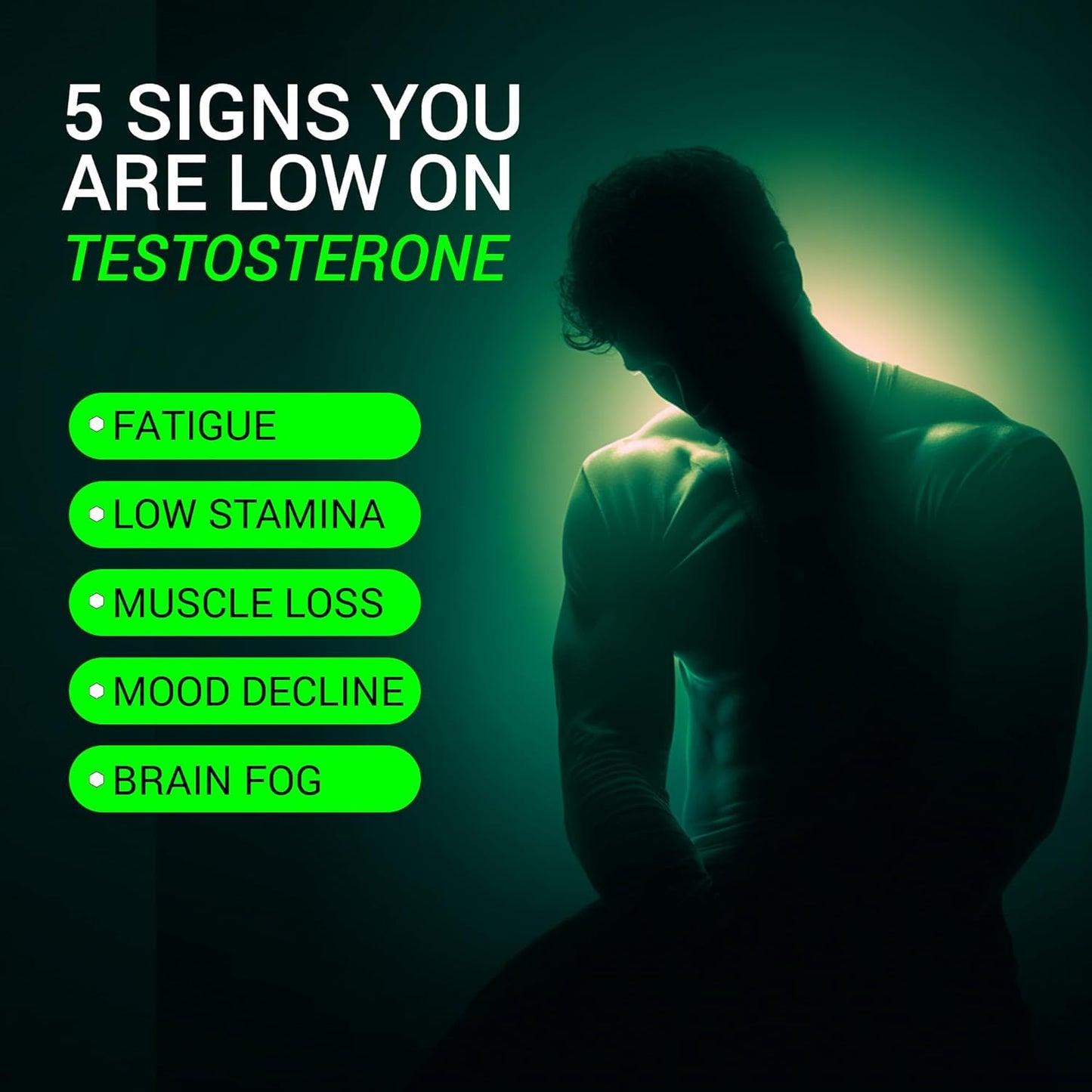 Be. Alpha Testosterone Support for Men | For Energy, Stamina, Vitality & Muscle Mass | (60 capsules)