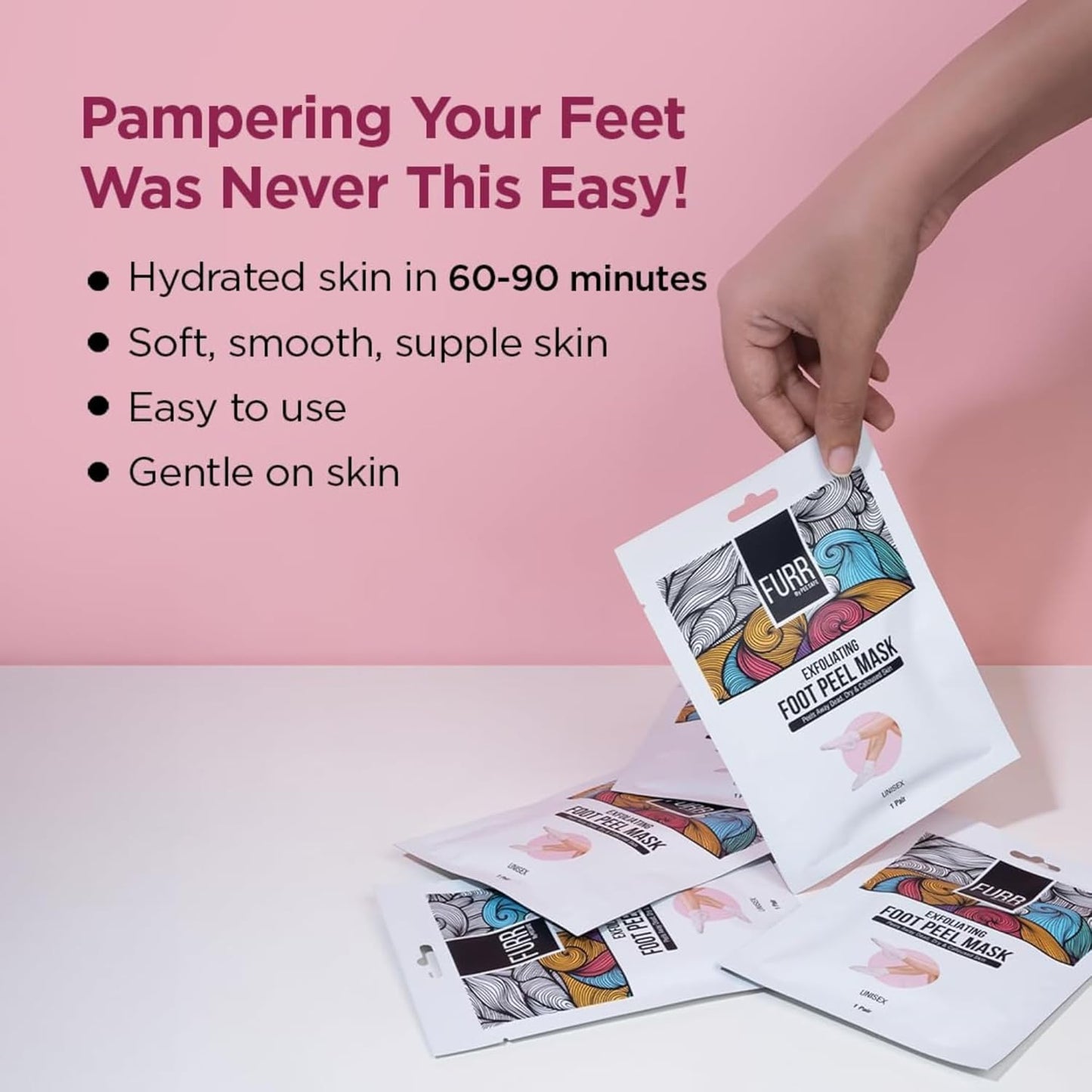 Furr Glycolic Acid & Salicylic Acid Peeling & Exfoliating Foot Mask