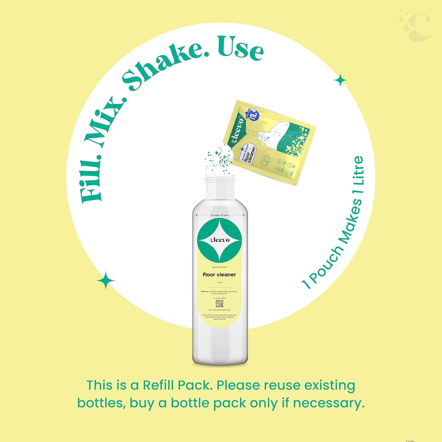 Floor Cleaner Liquid (5L Refill Pack) (Zesty Lemon)