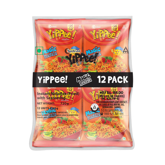 Sunfeast YiPPee! Masala Noodles ( 12 x 70 g )