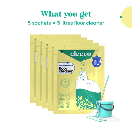 Floor Cleaner Liquid (5L Refill Pack) (Zesty Lemon)