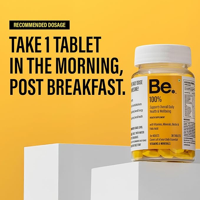 Be. 100% Daily Multivitamin Tablet | 30 Tablets