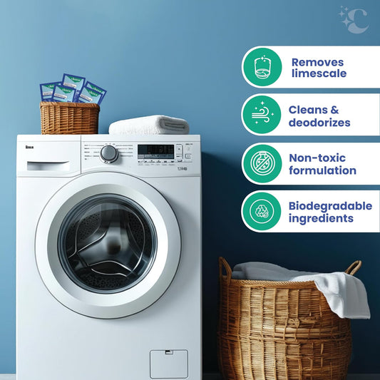Cleevo Washing Machine Cleaner Powder/Descaler | (Pack of 3) | Front & Top Load Safe