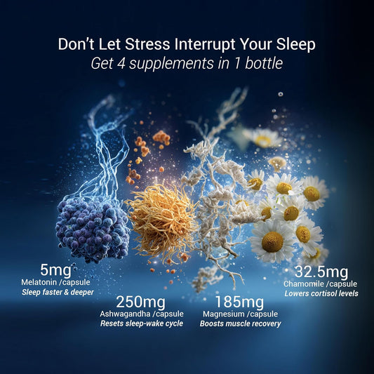 Be. On DND Natural Sleep Supplement |Melatonin 10mg | 60 Capsules