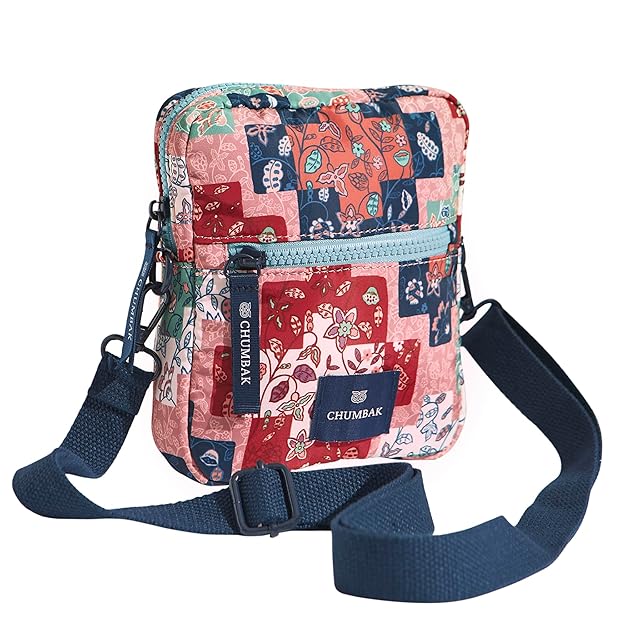 Chumbak Mini Resort Crossbody Bag| Phone Sling Bag for Women and Girls| Crossbody Pocket Purse Bag| Adjustable Strap | Mini Makeup Pouch