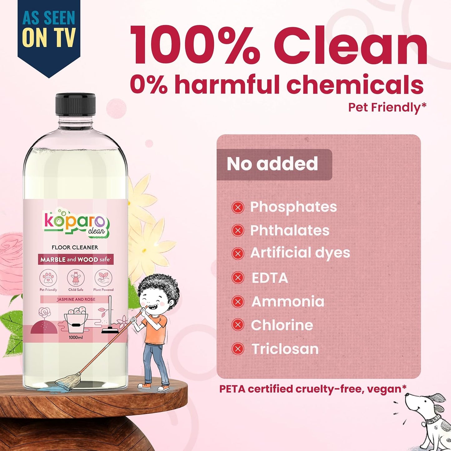 Koparo Natural Disinfectant Floor Cleaner Liquid | 1000ml