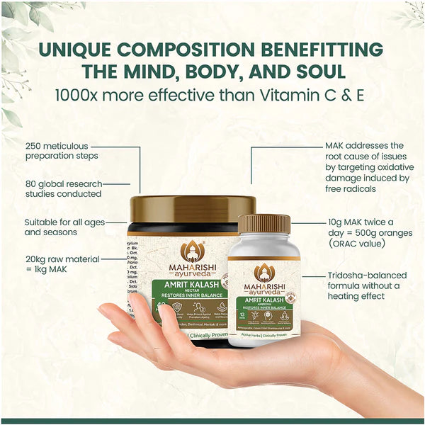 Maharishi Ayurveda Amrit Kalash – Ayurvedic Immunity Booster (Combo Pack)