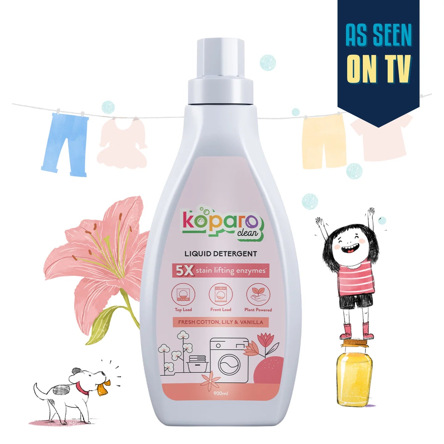 Natural Laundry Liquid ( 900 Ml )