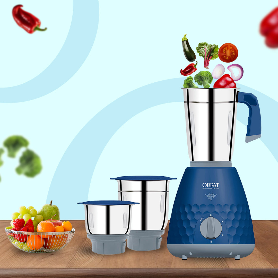 650W Mixer Grinder ( 3 Jars + Free Hand Blender )