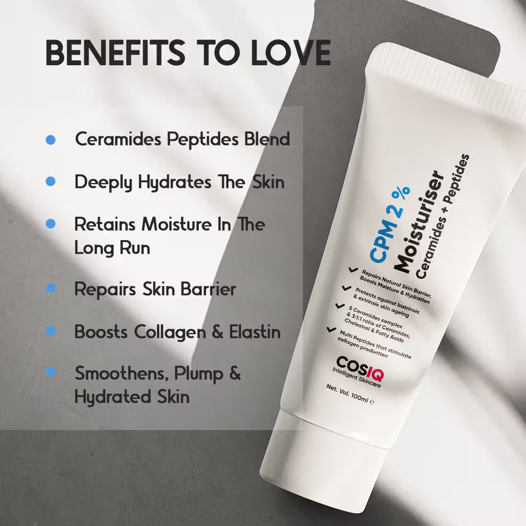 Cos-IQ CPM 2% Ceramides & Peptides Moisturizer (100ml)