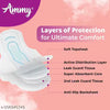 Ammy Maxi Thick XXL Heavy Flow Sanitary Pads for Women | 40 pads | Super Absorbent core, Cottony Soft Topsheet, Upto 100 % Leak-Proof, With Active Distribution Layer for instant dryness