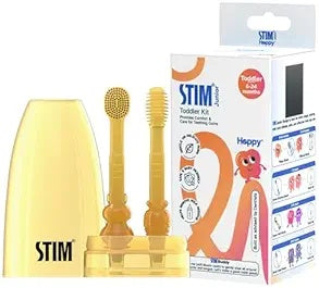 STIM Junior Toddler Kit - 2-in-1 Baby Toothbrush Set