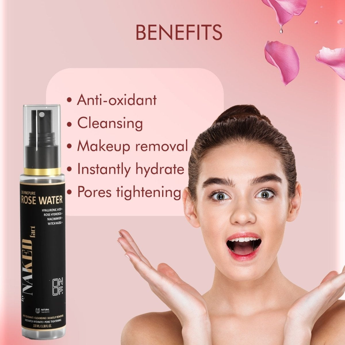 DivinePure 100% Pure Rose Water | 100g