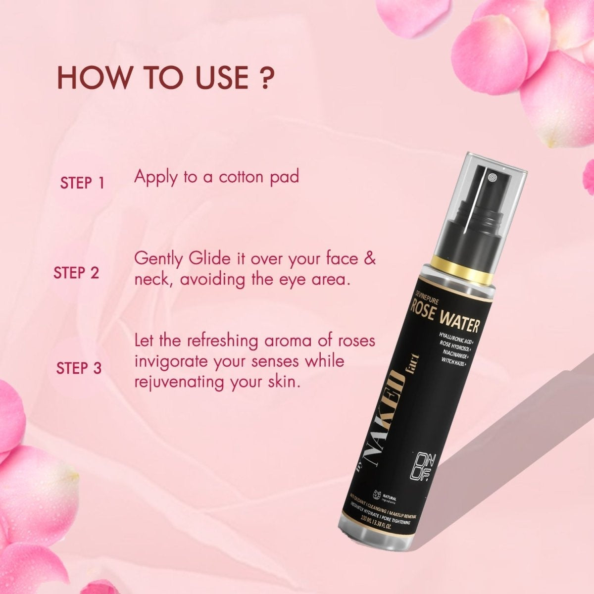 DivinePure 100% Pure Rose Water | 100g